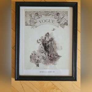 COPY - Framed Print - First Issue of Vogue Magazine